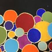 Stainglass Circles Poster