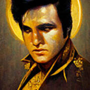 Star Icons Elvis - Oryginal Artwork By Vart. Poster