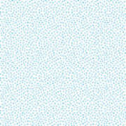 Star Pattern Turquoise On White Poster