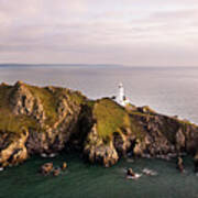 Start Point Lighthouse Sunrise Devon Coast Poster