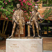Statue Of John Marshall And George Wythe Poster