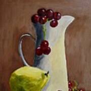 Still Life With Grapes And Lemon Poster