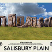 Stonhenge Railway Poster Poster