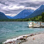 Storm On Lake Mcdonald Poster