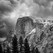 Stormy Half Dome Poster