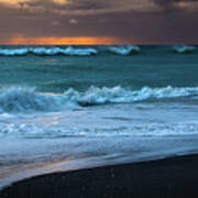 Stormy Sunrise On The Atlantic Poster