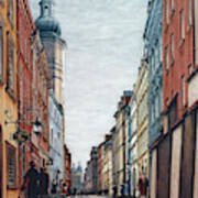 Street Scene, Warsaw, Poland Poster