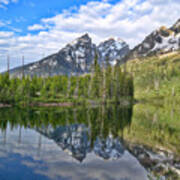 String Lake Reflections In Summer Poster