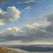Study Of Clouds Over The Roman Campagna C Poster