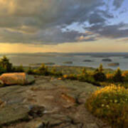 Summer Evening On Cadillac Mountain Poster