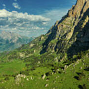 Summer Landscape In Caucasus Mountains Poster