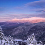 Summit Views, Winter On Mt. Avalon Poster