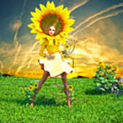 Sun Flower Poster