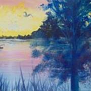 Sunrise On The Lake Poster