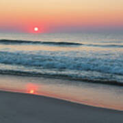 Sunrise Reflection On Shoreline Poster