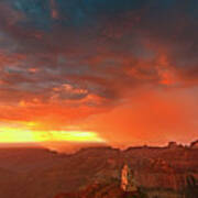 Sunrise Storm Point Imperial North Rim Grand Canyon Np Arizona Poster