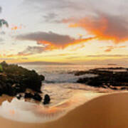 Sunset Beach Makena Hawaii Poster