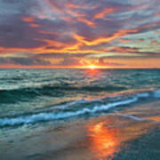 Sunset, Gulf Islands Nat'l Seashore Poster
