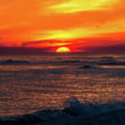 Sunset On The Horizon, Perdido Key, Florida Poster