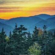 Sunset On The Kancamagus Poster