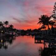 Sunset Over Key Largo, Florida Poster