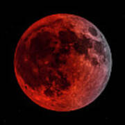 Super Flower Blood Moon Eclipse Poster