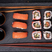 Sushi Set From Above Poster