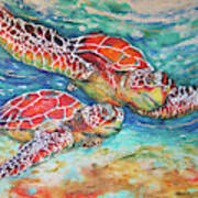 Splendid Sea Turtles Poster