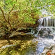 Tanyard Creek Waterfall To The Side Poster