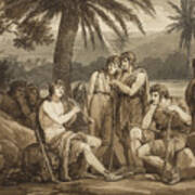 Telemachus Plays And Sings To The Shepherds In Egypt Poster