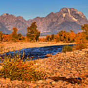 Teton National Forest Spread Creek Morning Poster