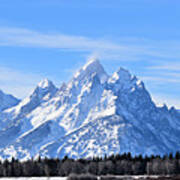 Tetons In Winter #2 Poster