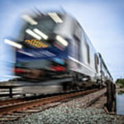 The Amtrak Pacific Surfliner Is On Time Poster