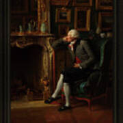 The Baron De Besenval In His Salon De Compagnie By Henri-pierre Danloux Classical Art Reproduction Poster