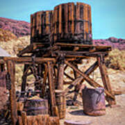 Water Towers At Calico Ghost Town Poster