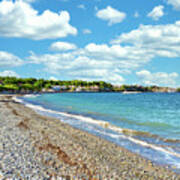The Beach Pefki In Evia Island, Greece Poster