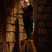 The Bookworm, 1850 Poster