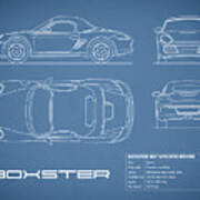 The Boxster Blueprint Poster