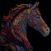 The Colorful Horse Poster