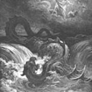 The Destruction Of Leviathan By Gustave Dore V1 Poster