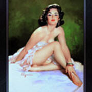 The Elegant Beauty Of Annette By Gil Elvgren Vintage Illustration Xzendor7 Art Reproductions Poster