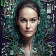 The Future Of Ai 04 Android Woman Poster