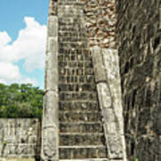 The Great Ball Court Stairs Chichen Itza Poster