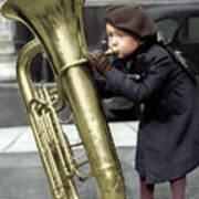 The Little Boy Musician Poster
