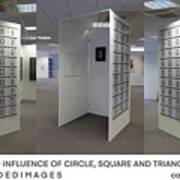 The Logic And Influence Of Circle Square And Triangle - Installed Poster