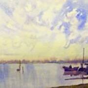 The Mooring, Hornsea Mere Poster