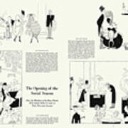 The Opening Of The Social Season, From High Society By Anne Fish Poster