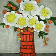 The Orange Vase Poster