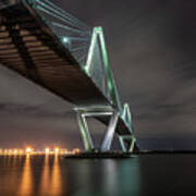 The Ravenel Bridge In The Blue Hour Ii Poster