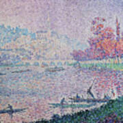 The Seine At St Cloud By Paul Signac Poster